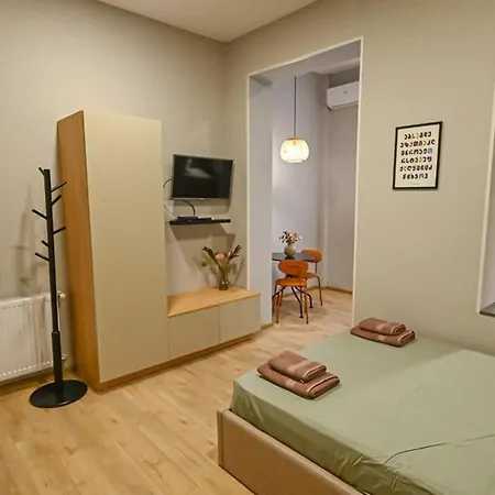Studio With Balcony In Old City 第比利斯 外观 照片